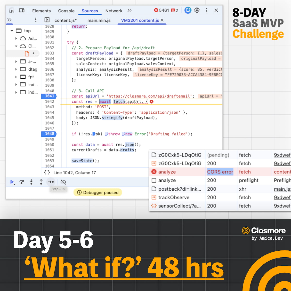 [8-Day Closmore SaaS Challenge] Day 5-6 — "What If...?"